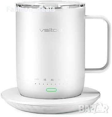 Нова Термо чаша  Самозатопляща с Дълготраен Заряд и LED Индикатор, снимка 1