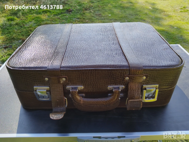 Ретро кожен куфар, снимка 1