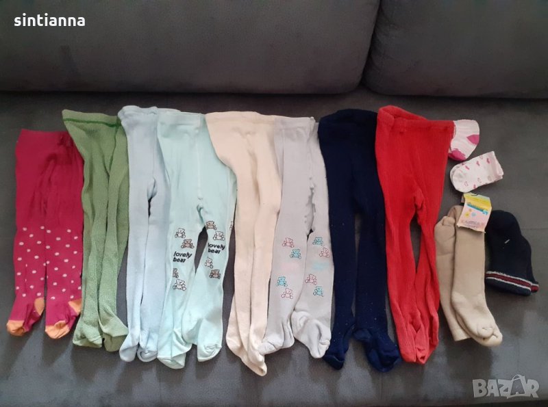 Чорпогащници и чорапки - 6-12 м - 15 лв за всички, снимка 1