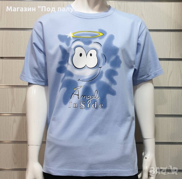 Нова мъжка тениска с трансферен печат  Angel inSide (Ангел отвътре), снимка 1
