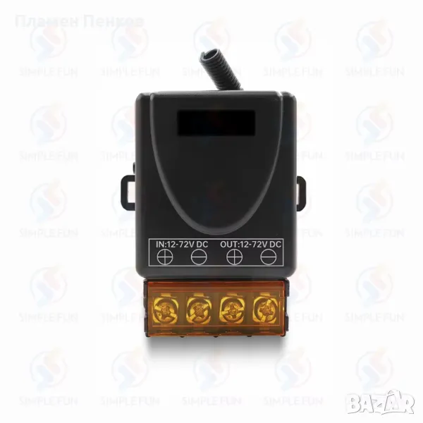 Универсален безжичен дистанционен превключвател 30A 433Mhz, снимка 1