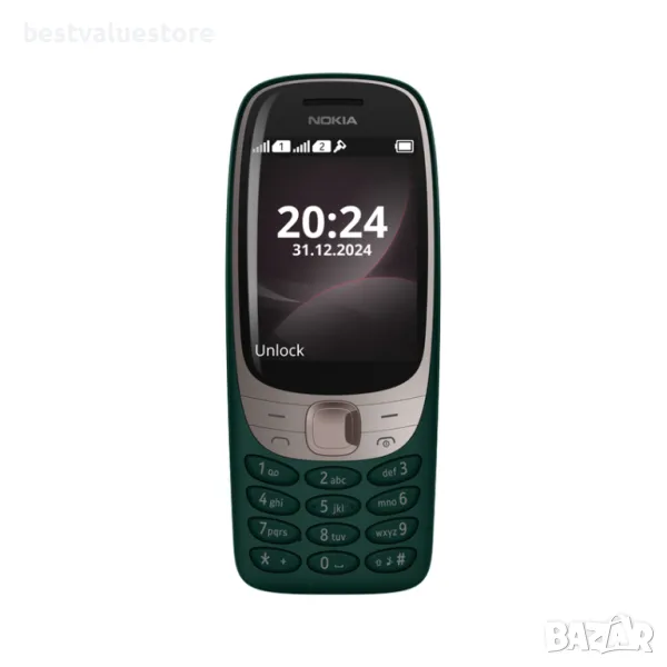 Nokia 6310 2024 Dual Green Мобилен Телефон Gsm 2.80 ", Задна Камера 0.3 Mpx, снимка 1
