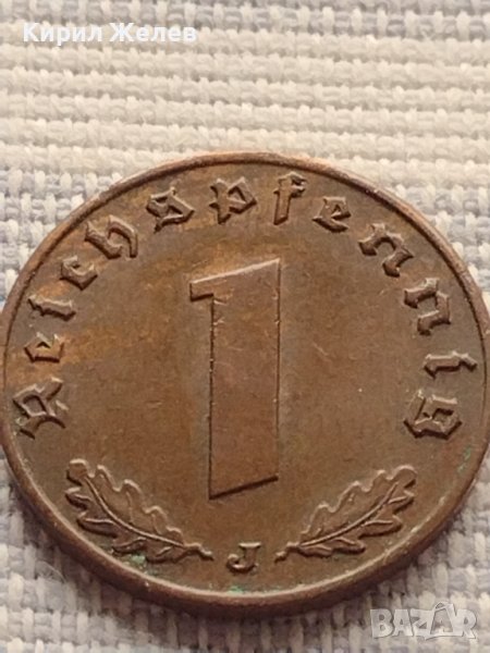 Монета 1 райхсфенинг 1940г. Германия Трети Райх с СХВАСТИКА за КОЛЕКЦИЯ 31550, снимка 1