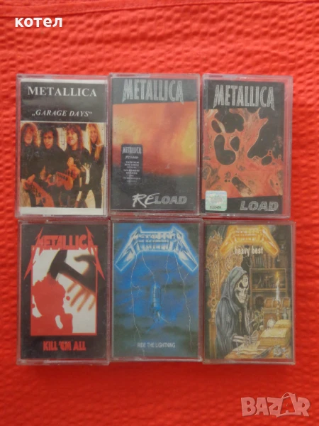 Продавам 6 броя аудиокасетки Metallica, снимка 1