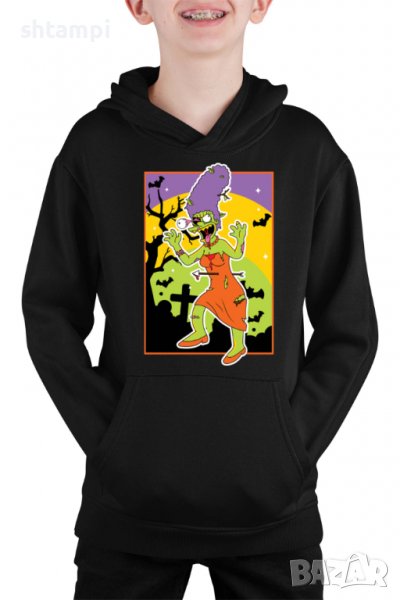 Детски Суитчър/Суитшърт The Simpsons Marge Simpson 01,Halloween,Хелоуин,Празник,Забавление,Изненада,, снимка 1