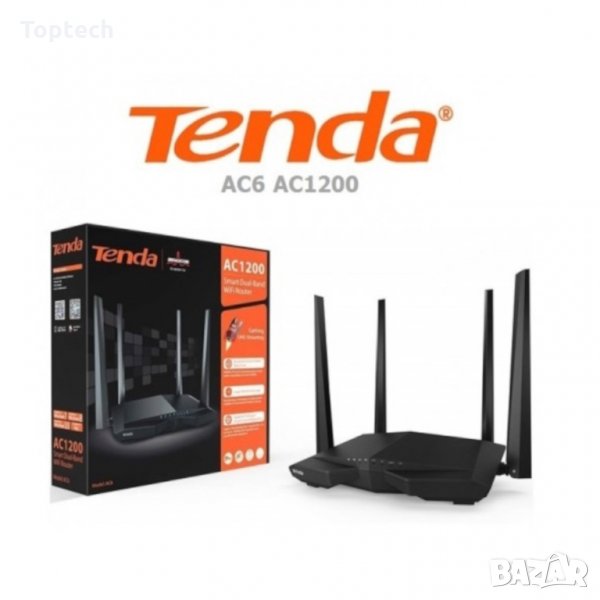 Wireless router. Model: AC10U Gigabit, 300Mbp/s, снимка 1