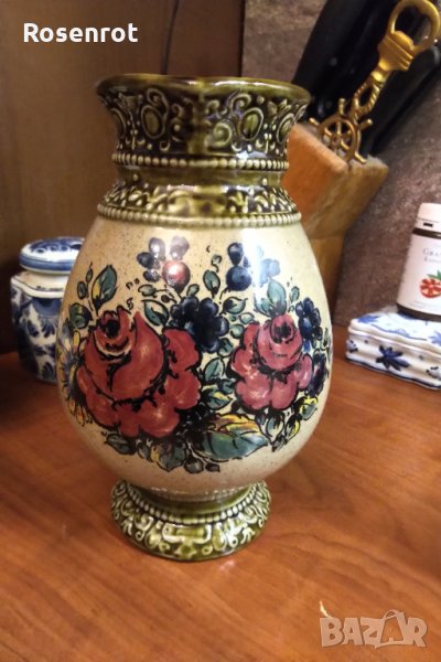 Изключително красива ръчно изработена керамична кана , снимка 1
