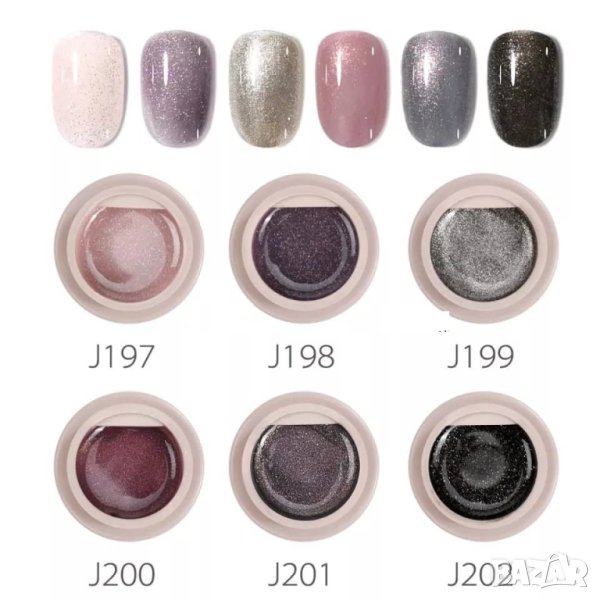 GD COCO гел лак с фини блестящи частици, снимка 1