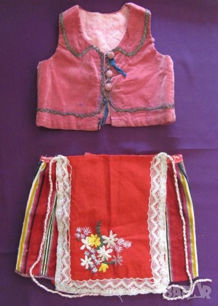 19 век Детски Фолк Костюм, Носия за Момиче, снимка 1