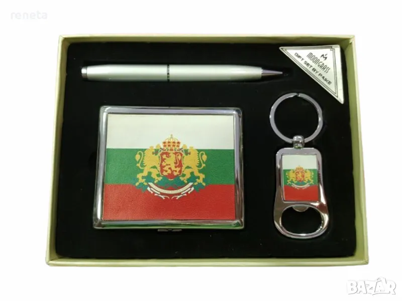 Комплект за подарък, Табакера,химикалка,ключодържател, Тип за пушачи, 3 броя, снимка 1
