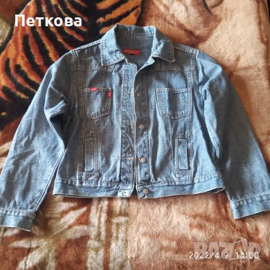 Дамско дънково яке, снимка 1