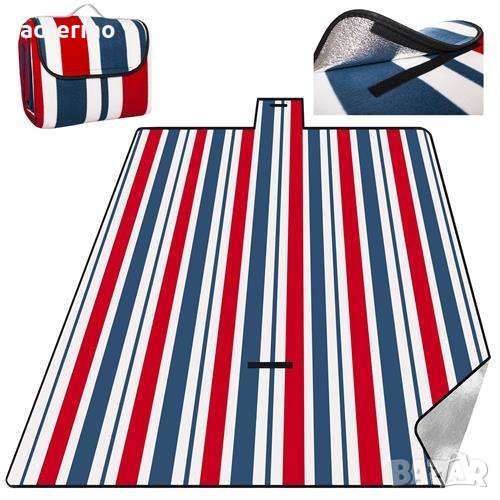 Пикник подложка 200 х 220 см, плажна постелка, къмпинг постелка, водоустойчива, снимка 1