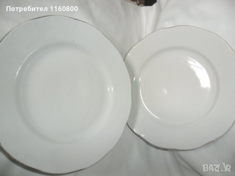 Български порцеланови десертни чинии, снимка 1