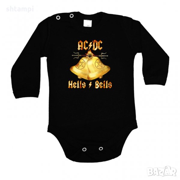 Бебешко боди AC DC Hells Bells 2, снимка 1