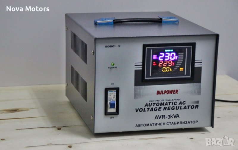 Автоматичен Стабилизатор На Ток 3KW BULPOWER С LED ДИСПЛЕЙ, снимка 1