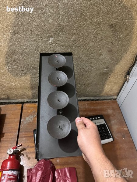 Метален свещник, снимка 1