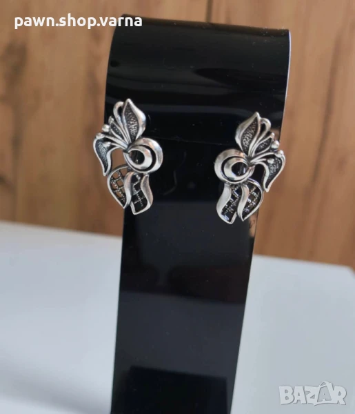 Нови сребърни обеци – проба 925, снимка 1