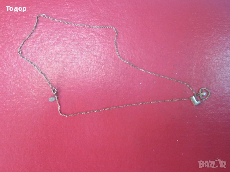 Страхотно позлатено колие Авон Ирланд перла, снимка 1