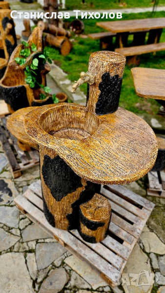 Градински чешми от щампован бетон, снимка 1