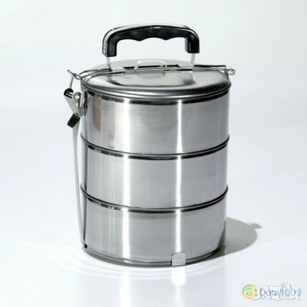 Канчета за храна метални к-т 3 броя ф14 см., снимка 1