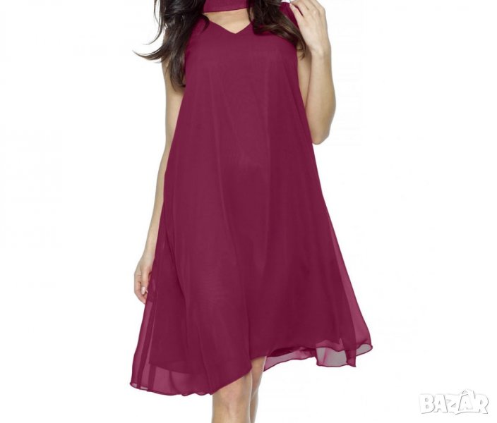 Рокля без ръкави цвят бургунд марка Kartes XL/2XL, снимка 1