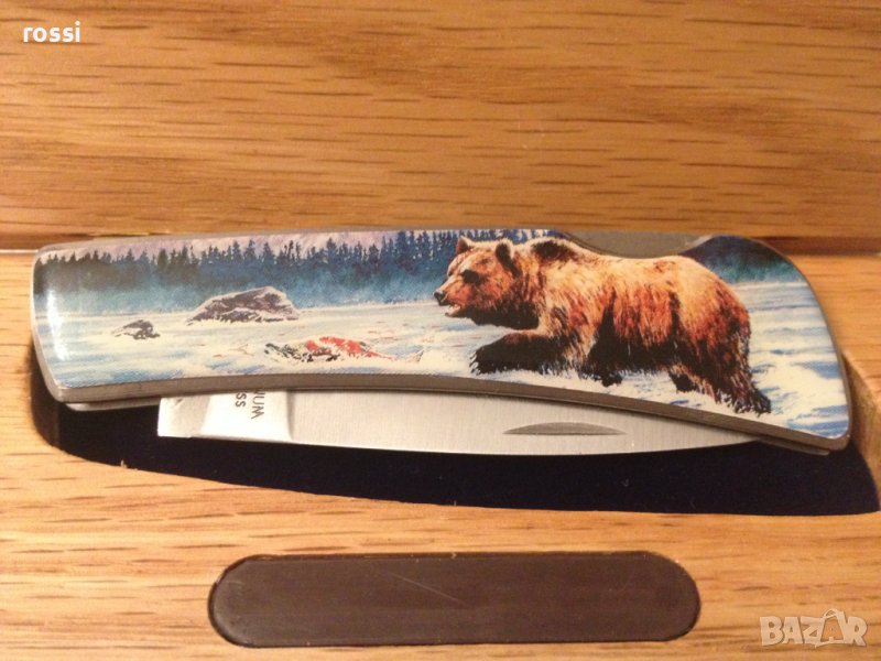 Немски ловен нож MAGNUM Stainless с мечка и специална кутия, снимка 1