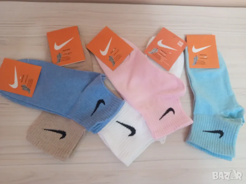 Памучни чорапи Nike къс конч универсален размер , снимка 1