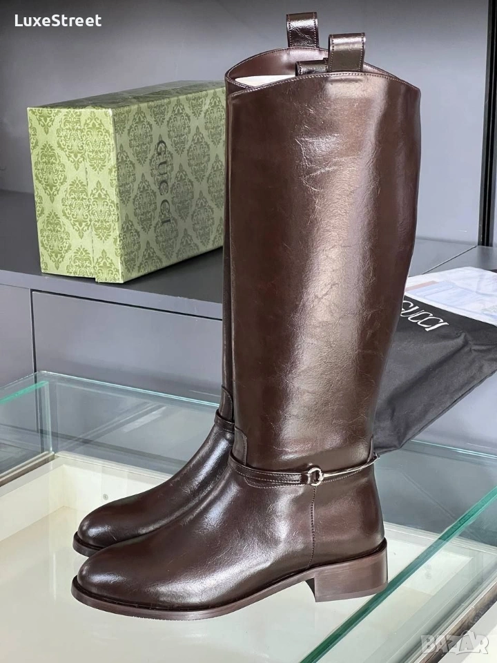 GUCCI 🤍 Дамски Ботуши , снимка 1