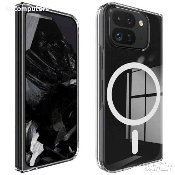 Google Pixel 9 Pro Fold 5G Magnetic Case TPU+Acrylic / MagSafe Удароустойчив Калъф и Протектор, снимка 1