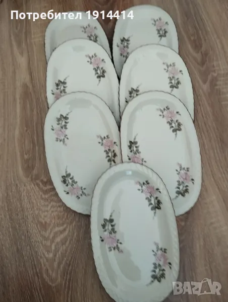 Едновремешни порцеланови чинии, снимка 1