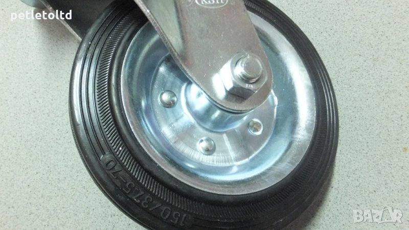 Колело Ф 150 мм с планка (въртящо-пияно), снимка 1