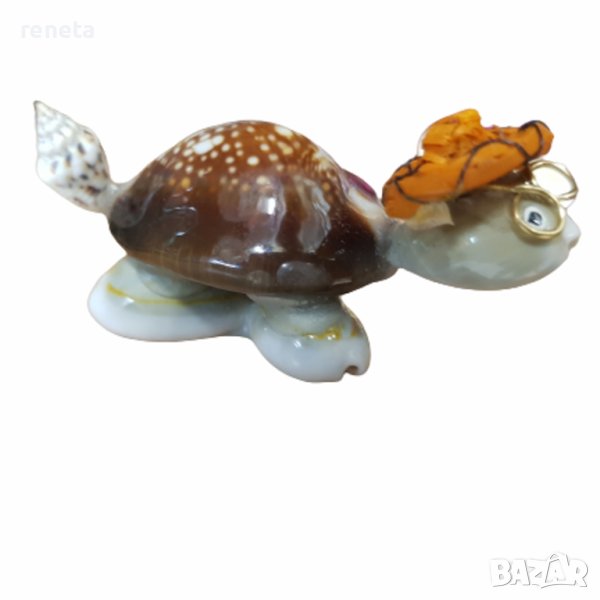 Декорация Ahelos, Костенурка, Ръчна изработка, 6х2 см, снимка 1