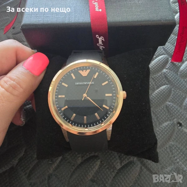 Emporio Armani Унисекс Чаовник⌚️Дамски Часовник⌚️Мъжки Часовник Със Силиконова Каишка Код VL-144, снимка 1