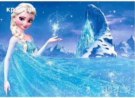 Диамантен гоблен Елза замръзналото кралство 40/50 см, снимка 1