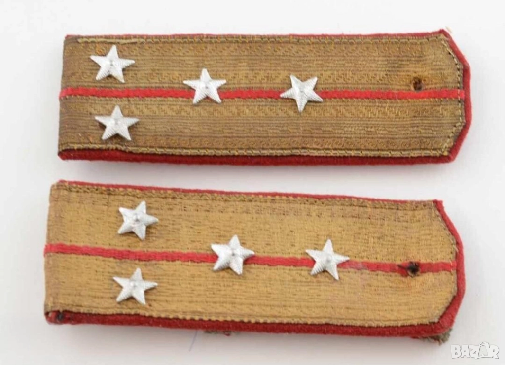 Чифт пагони Капитан от БНА - запазете духа на Българската армия, снимка 1