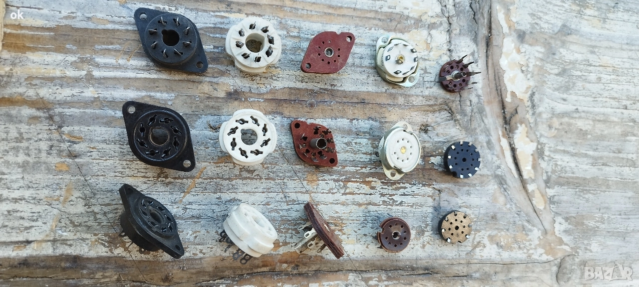 цокли радиолампи , снимка 1