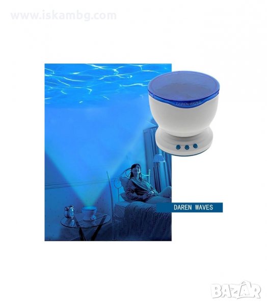 LED ПРОЕКТОР С ТОН КОЛОНА - OCEAN WAVE - код 0285, снимка 1