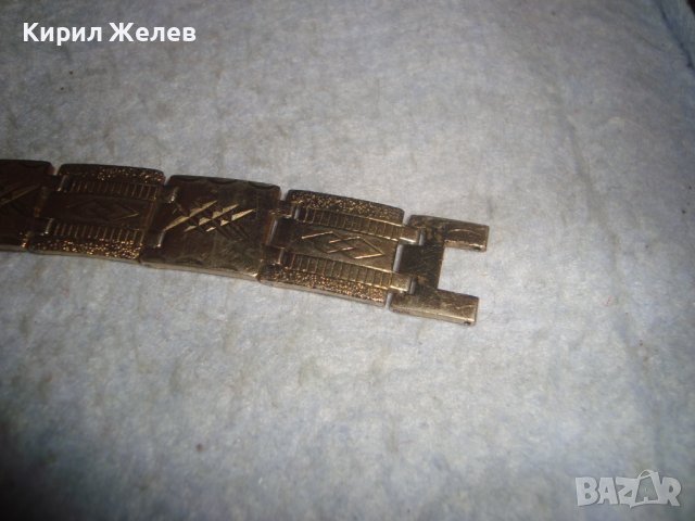 СТАРА ДЕБЕЛО ПОЗЛАТЕНА ОРНАМЕНТИРАНА ВИНТИДЖ АР ДЕКО СТИЛ ГРИВНА 30677, снимка 7 - Антикварни и старинни предмети - 37912721