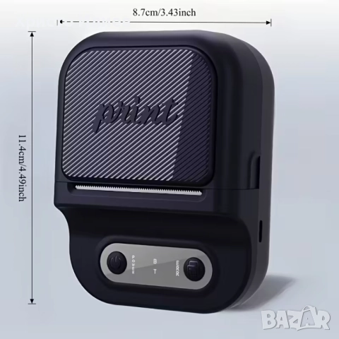 Преносим термален принтер за етикети , снимка 2 - Друга електроника - 52052103