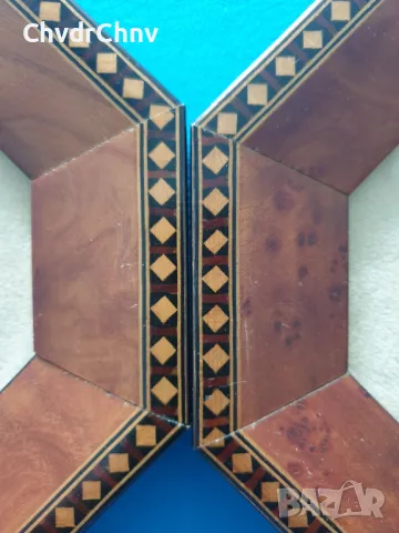 4бр малки кръгли картини/барокови миниатюри/картина в октагонална дървена рамка с интарзия 18см, снимка 3 - Картини - 50318736