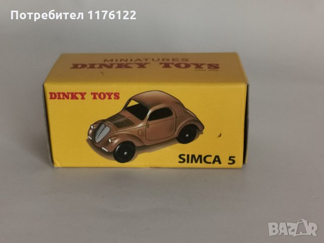 1/43 #35A Dinky Atlas Simca 5 Динки Атлас Симка Нова В Кутия, снимка 6 - Коли, камиони, мотори, писти - 35230635