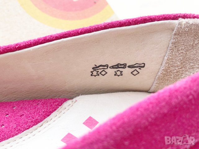 Страхотни велурени обувки UMI номер EUR 33, UK 1, US 1.5 цвят Fuschia, снимка 8 - Детски обувки - 35030989