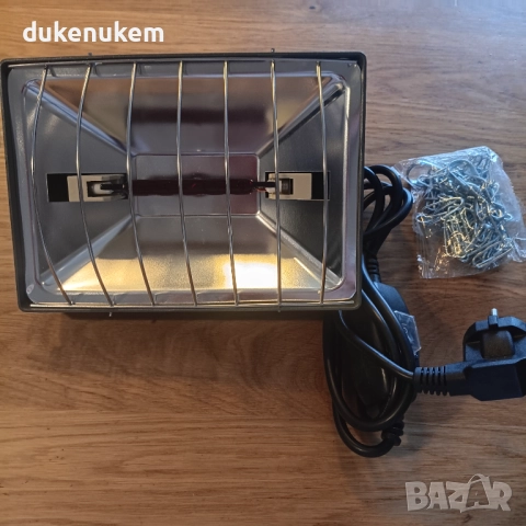 Инфрачервена отоплителна лампа 175W двустепенно регулиране, защита от прегряване и водоустойчив корп, снимка 8 - Лед осветление - 52638076