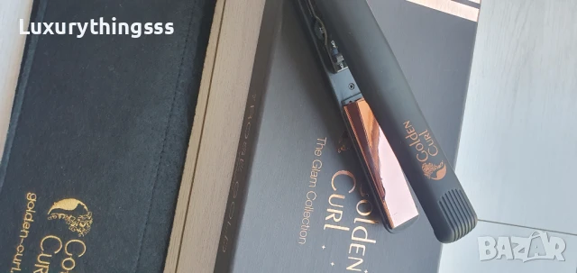 Преса за коса Golden Curl, розово злато, 230 градуса, LED индикация, снимка 4 - Друга електроника - 50588398