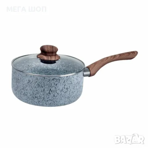 Касерола с капак Voltz  Siena, 18x8см.\2л., Мраморно каменно керамично покритие, снимка 3 - Съдове за готвене - 50192107