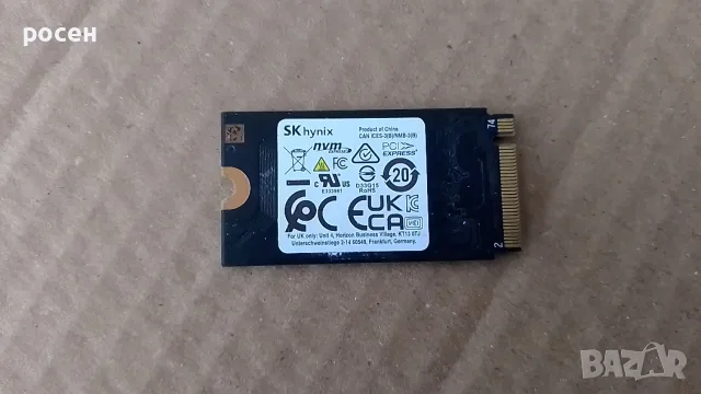 SSD Nvme SK Hynix 256gb 2242 4x4, снимка 2 - Твърди дискове - 56086909