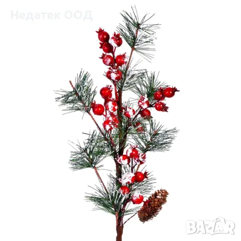 Коледна, клонка, Ела, нар, 70см, снимка 2 - Декорация за дома - 47938359