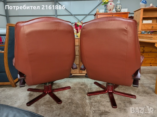 Два броя Relax кресла от естествена кожа , снимка 7 - Дивани и мека мебел - 52754710