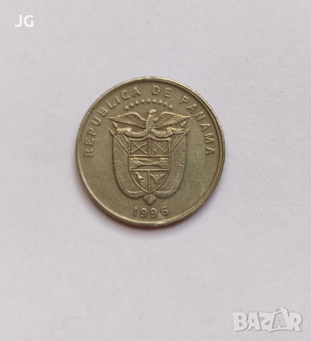 Панама 10 цента Панама 1/10 балбоа 1996 Монета от Панама , снимка 2 - Нумизматика и бонистика - 52852049