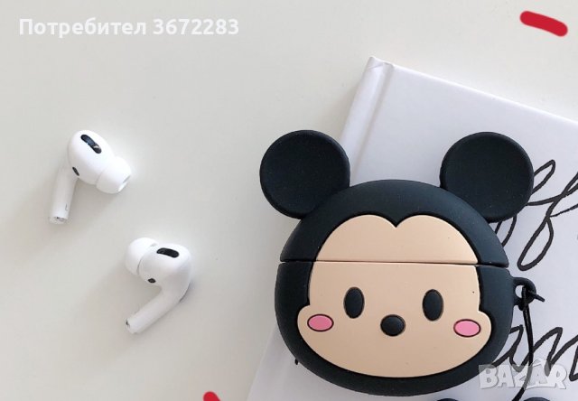 Мини или мики маус слушалки с калъфче, снимка 2 - Безжични слушалки - 42754289